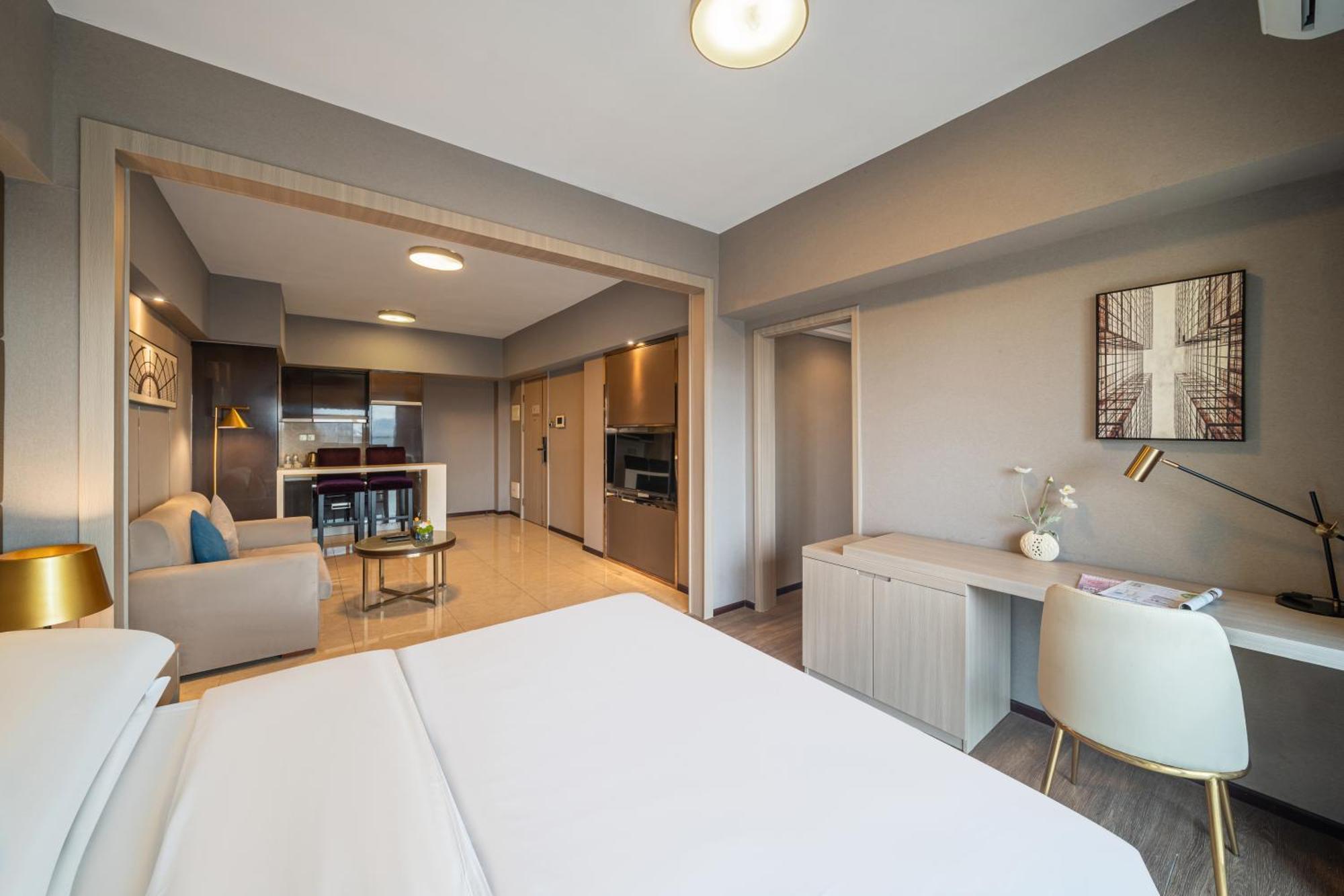 Foshan Poltton International Serviced Apartment-Canton Fair Free Shuttle Bus Exteriör bild