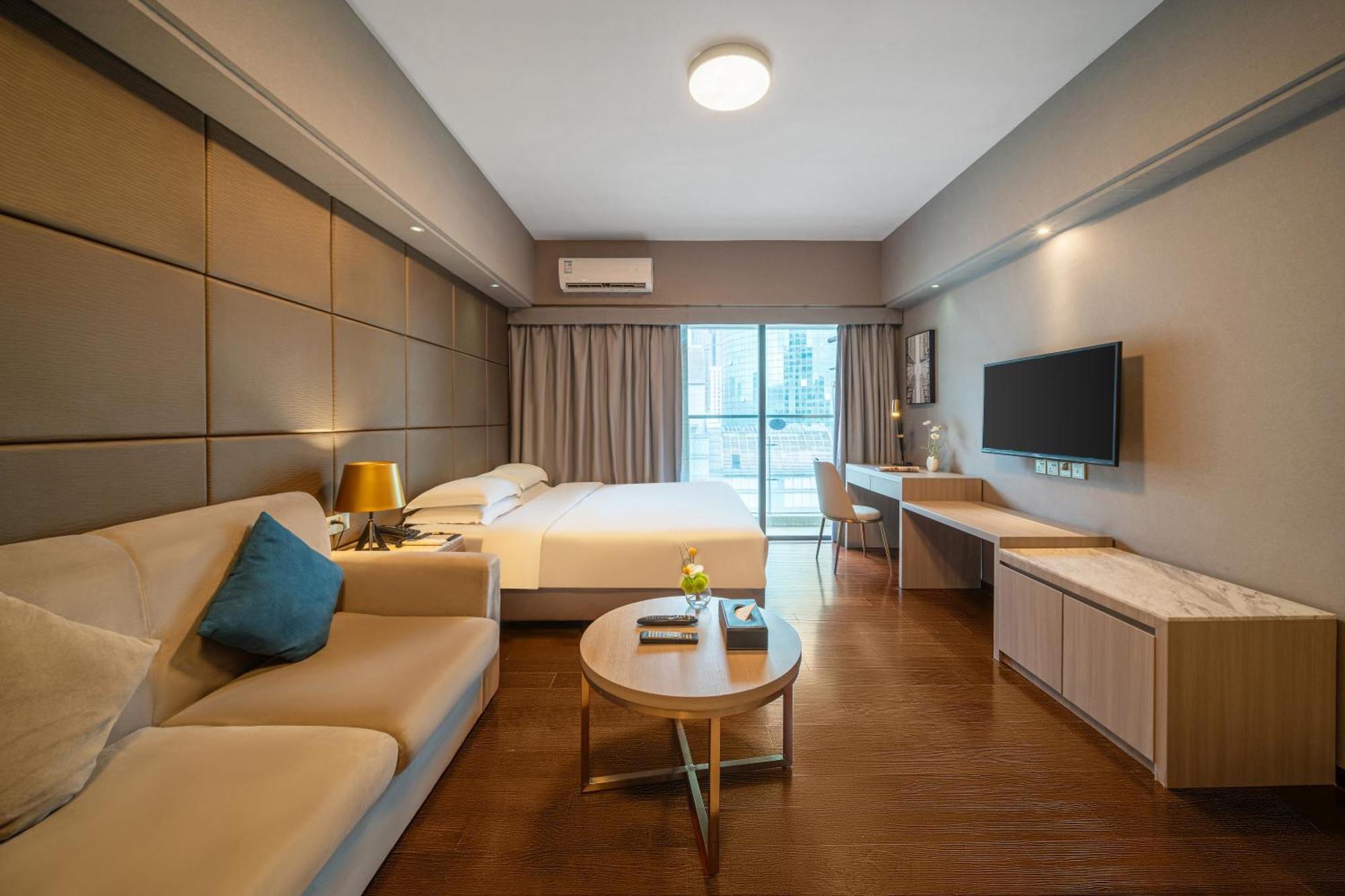 Foshan Poltton International Serviced Apartment-Canton Fair Free Shuttle Bus Exteriör bild