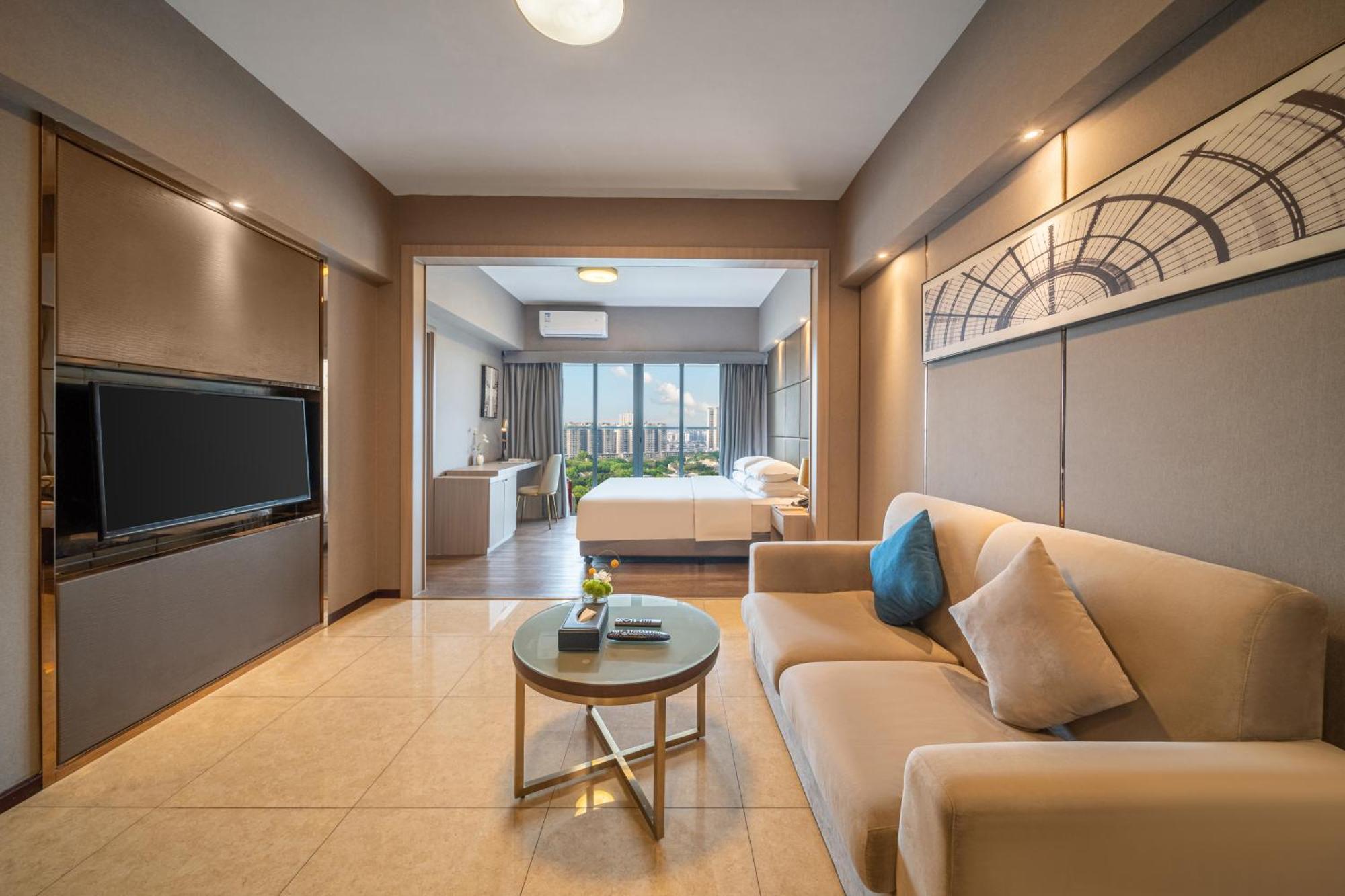 Foshan Poltton International Serviced Apartment-Canton Fair Free Shuttle Bus Exteriör bild