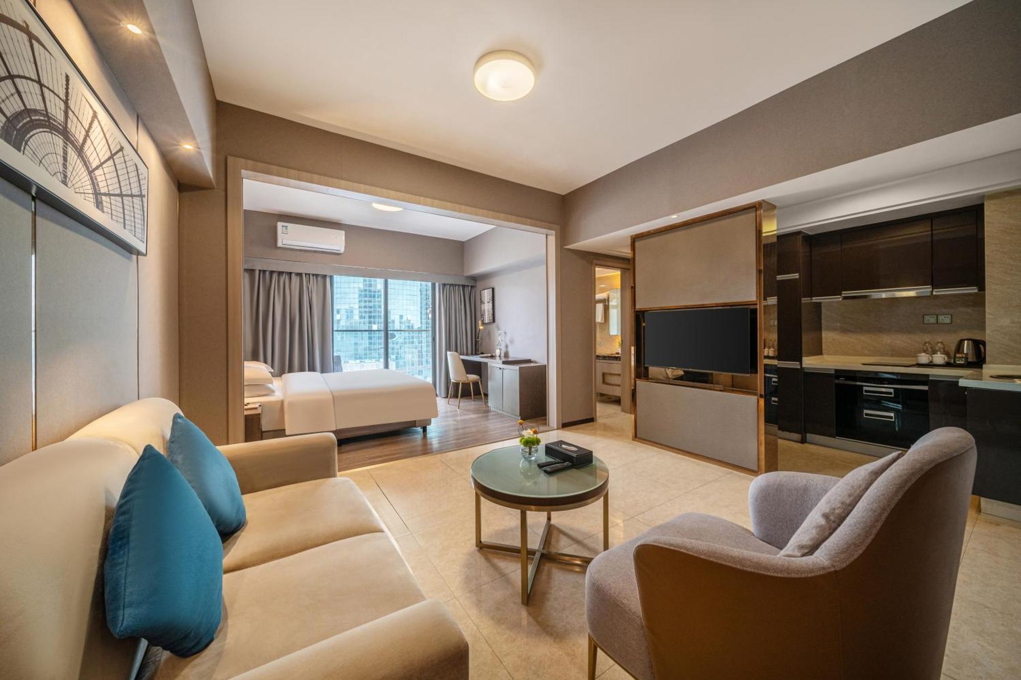 Foshan Poltton International Serviced Apartment-Canton Fair Free Shuttle Bus Exteriör bild